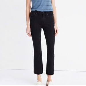 Madewell Cali Demi Boot Black Raw Hem